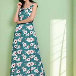 Stylecast X Slyck Floral Print Ruffled A-Line Maxi Dress-image-28