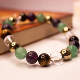 Divine souvenirs Unisex Artificial Beaded Elasticated Bracelet-57