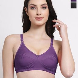 SHYAM SONS FLAIR shine Women Pack Of 2 Full Coverage Non Padded Everyday Bra-picture-11