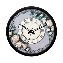 RANDOM Grey & White Printed Contemporary Wall Clock-image-41