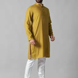 JUGG JUGG JEEYO Men Self Design Straight Pure Cotton Kurta & Pyjamas-picture-2