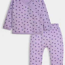 MiArcus Kids Printed V-Neck Top With Pyjamas-57