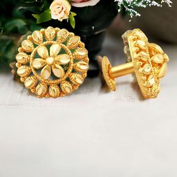 DIVASTRI Floral Studs Earrings-48