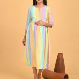GOLDSTROMS Print Maternity A-Line Dress-picture-25