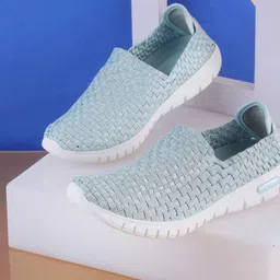 Metro Women Woven Design Slip-On Sneakers-image-43