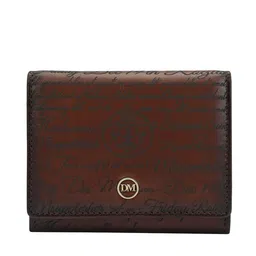 Da Milano Unisex Typography Printed Leather Card Holder-19