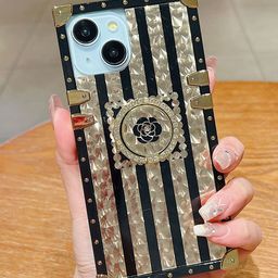 Luxury Kase Floral Printed iPhone 15 Back Case Mobile Accessories-image-80
