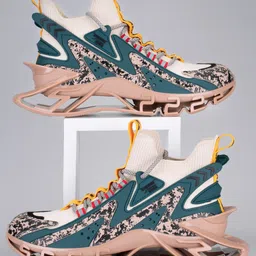 Atom Men Printed Mesh Sneakers-image-40