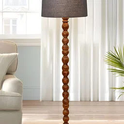 Homesake Grey & Brown Wooded FloorLamp-38
