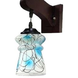 Somil Premium Designer Glass Wall / Night Lamp Elegant & Stylish Dcor Accent for Modern Interiors, Color- Firozi, White, Black, Size:- 20 X 25 X 22.5 CM-35