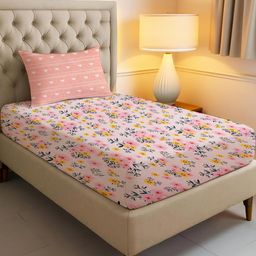 IVAZA Pink Floral 130 Cotton Single-image-26