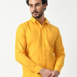 PRINTINDIA Spread Collar Cotton Linen Shirt-image-37