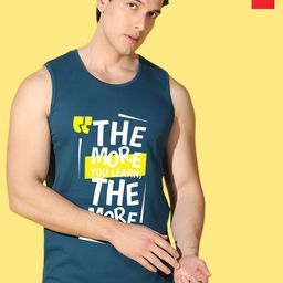 WOOSTRO Pack Of 2 Printed Super Combed Cotton Gym Vests VWS26(98 RED)(MORE PEACOCK)-image-99