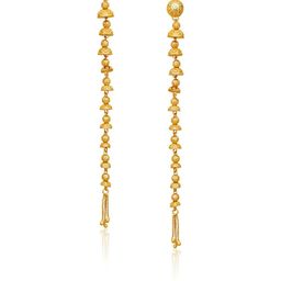 Raj And Deb Gold-Plated Drop Earrings-image-48