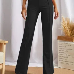 ODETTE Women Regular Fit High-Rise Trousers-image-99