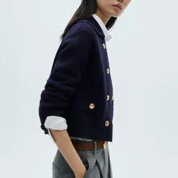 MANGO Women Woollen No Tailored Jacket-picture-34
