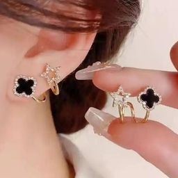 ONUYX Contemporary Ear Cuff Earrings-image-67