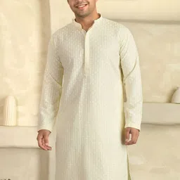 LEMONX Men Embroidered Sequinned Kurta-picture-47