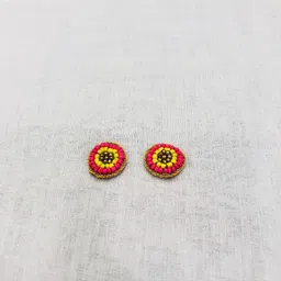 PALASH Artificial Beaded Circular Shaped Studs-17