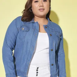 DIMPY GARMENTS Women Lightweight Denim Jacket-picture-26