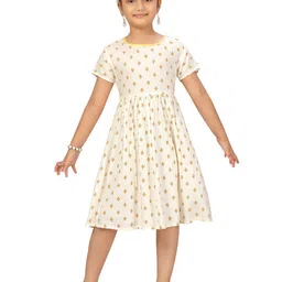 BAESD Polka Dot Print Fit & Flare Dress-image-75