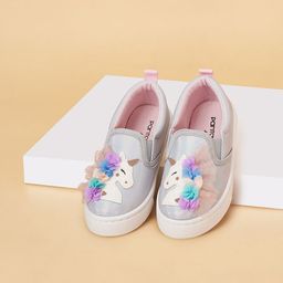 Pantaloons Junior Girls Printed PU Slip-On Sneakers-image-54