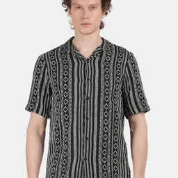 Blu MNKY Men Smart Slim Fit Printed Casual Shirt-image-45