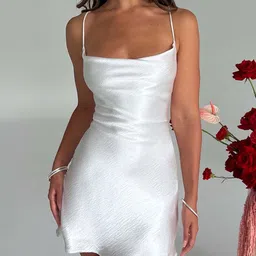 StyleCast Shoulder Straps Sheen Backless Bodycon Mini Dress-picture-13