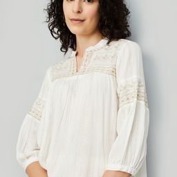 max Print Mandarin Collar Top-image-90