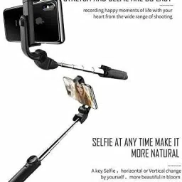 Glatoxi XT-02 Bluetooth Extendable Selfie Stick Lightweight All Smartphone Tripod, Monopod image 4