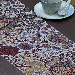 PRAKARTIK Blue & White Printed Pure Cotton Table Runner-image-40