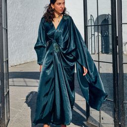 HOUSE OF FETT Mermaid Sequin Satin Maxi Dress-image-86