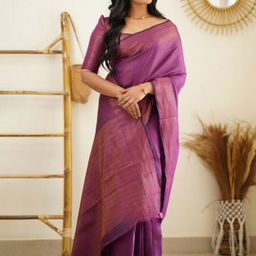 HANDSEL Woven Design Zari Pure Silk Banarasi Saree-image-125