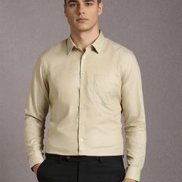 Louis Philippe Slim Fit Geometric Self Design Long Sleeves Pure Cotton Formal Shirt-picture-30