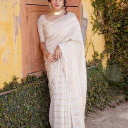 all about you Woven Design Zari Pure Silk Banarasi Saree-55