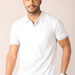 V-Mart Men Abstract Printed Polo Collar Cotton T-shirt-picture-17
