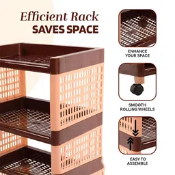 Myntra Elegant Homes Brown Set of 1 Regular Drawer Organiser Organisers image 2