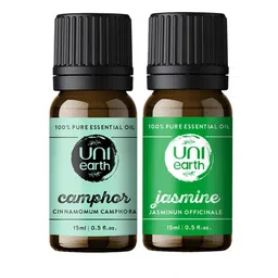 Uniearth Set Of 2 100% Pure Jasmine & Camphor Essential Oil - 15 ml Each-13