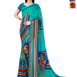 Moda Rapido Floral Pure Georgette Saree-image-98