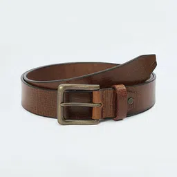 max Men Textured Tang Closure Leather Formal Belt-image-57