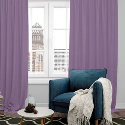 Parda Online Lavender 2 Pieces Black Out Long Door Curtains-28