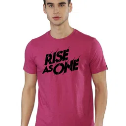 Anax Aesthetics Men Pure Cotton Round Neck Graphic Printed Rise As One Tshirt-image-21