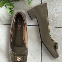 Carlton London Women Square Toe Party Block Heel Pumps with Bows-2