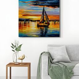 999Store Blue & Yellow 1 Piece Canvas Other Wall Paintings-image-93