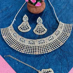VATSALYA creation Alloy Rose Gold Jewellery Set-image-88