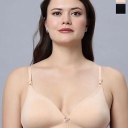 In Care Women Pack of 2 Medium Coverage Non Padded Solid T-shirt Bra-image-69