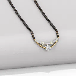 Anouk Gold-Plated Artificial Stones Studded And Beaded Mangalsutra-3