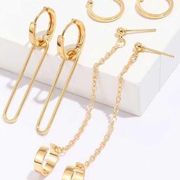 OOMPH Geometric Hoop Earrings-picture-34