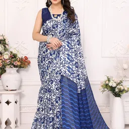 ODETTE Ethnic Motifs Satin KhadiPrinted Saree-image-20