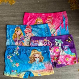 SHREE GANESH FASHION Pack Of 3 Printed Boy Shorts Briefs PRINCESS 3M 003B-image-79
